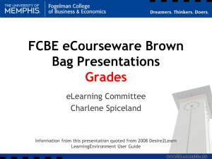 Why use eCourseware for grades?