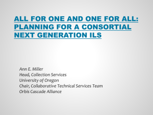 All for One and One for All: Planning for a Consortial Next