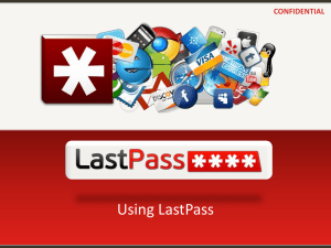 LastPass End User Training Deck