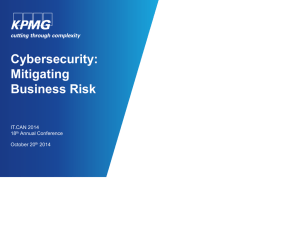 Cybersecurity: Mitigating Business Risk