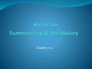 Sum and Voc 7-12 - CurriculumWR