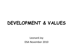 Values develop