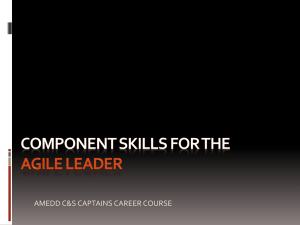 Component Skills for the Agile Leader