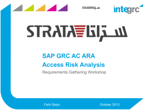 Access Risk Analysis (ARA)