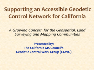 Accessible Geodetic Control Network for California