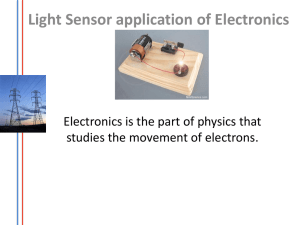 Electronics light sensor