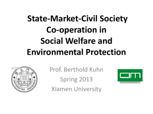 State-Market-Civil Society Co-operation in Social