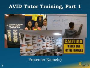 Tutor Training PPT Part 1