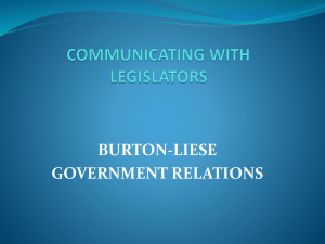 Communicating with Legislators (download as powerpoint)