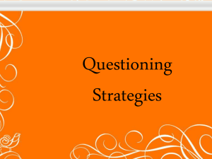 Questioning PPT - Kelly Philbeck