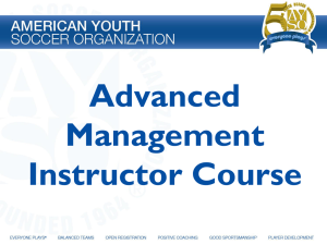Advanced Management Instructor Course