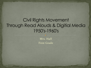 Civil Rights Movement 1950`s