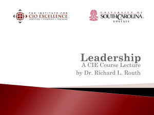 Leadership - The Institute for CIO Excellence