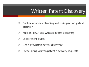 Patent Litigation Fundamentals