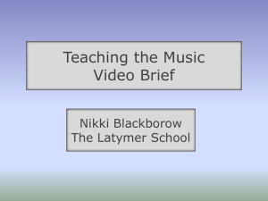 Teaching the Music Video Brief
