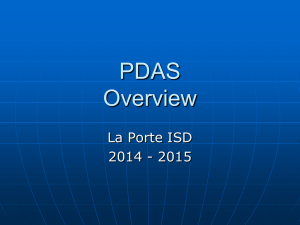 PDAS Training 2014-2015 - La Porte Independent School District