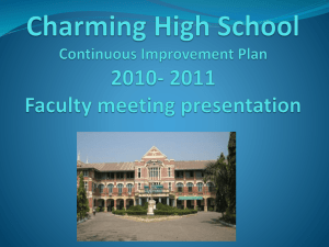 continuous improvement plan in reading