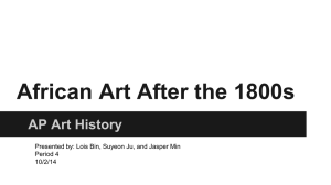 African Art After the 1800s