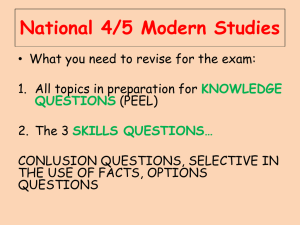 National 4/5 Modern Studies