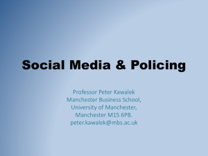 Social Media & Policing - Manchester Business School