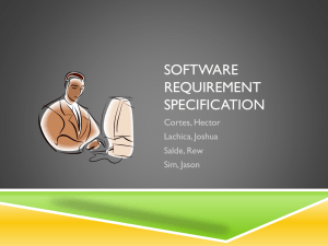 Software Requirement Specification