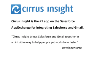 Cirrus Insight is the #1 app on the Salesforce AppExchange for