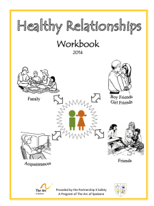 Healthy Relationship workbook STUDENT