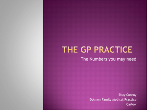 GP Practice Management by numbers