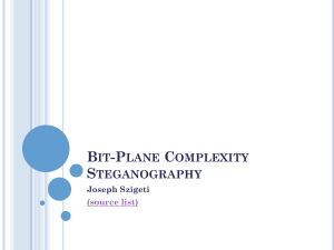 Bit Plane Complexity Steganography
