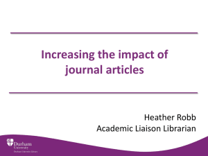 Increasing impact of journal articles presentation