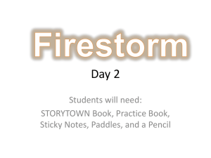 Firestorm day 2
