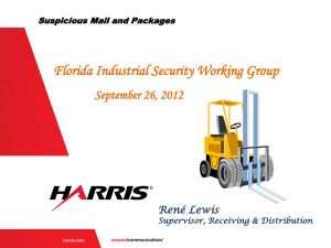 Recognizing and Handling Suspicious Packages Sept 2012