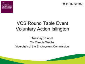 presentation - Voluntary Action Islington