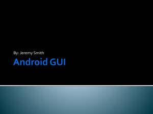 Android GUI Development