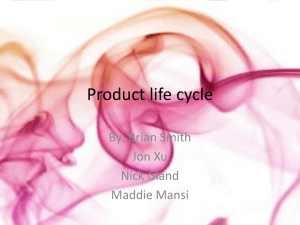 Product life cycle - Garnet Valley School District
