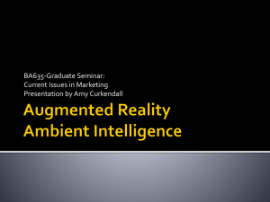 Augmented Reality & Ambient Intelligence
