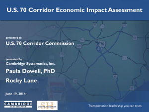 US 70 Corridor Economic Assessment