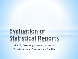 Evaluation of reports on experiments and observational studies Ppt