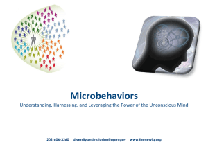Micro Behaviors