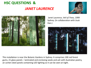 HSC QUESTIONS + JANET LAURENCE 2