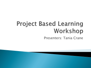 Project Based Learning Powerpoint