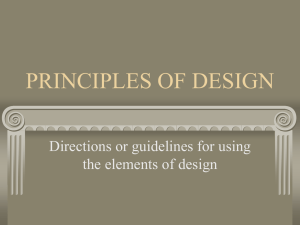 Principles of Design PowerPoint Presentation
