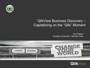QlikView Power Point Template Front Title Page - C