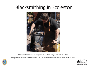 Blacksmithing - The Smithy Heritage Centre