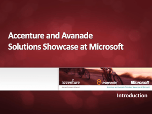 Accenture & Avanade Solutions Showcase at Microsoft