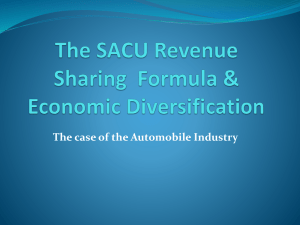 The SACU Revenue Sharing Formula & Economic - FES