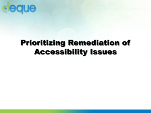 Prioritizing Remediation-Accessibility Issues