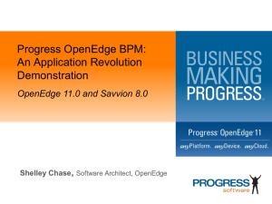 Progress OpenEdge BPM - PUG Challenge Americas