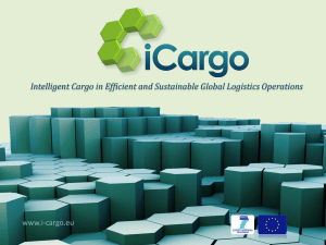 iCargo_WP1 - Intelligent Cargo in Efficient and Sustainable