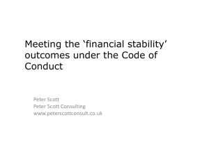 Financial Stability Outcomes